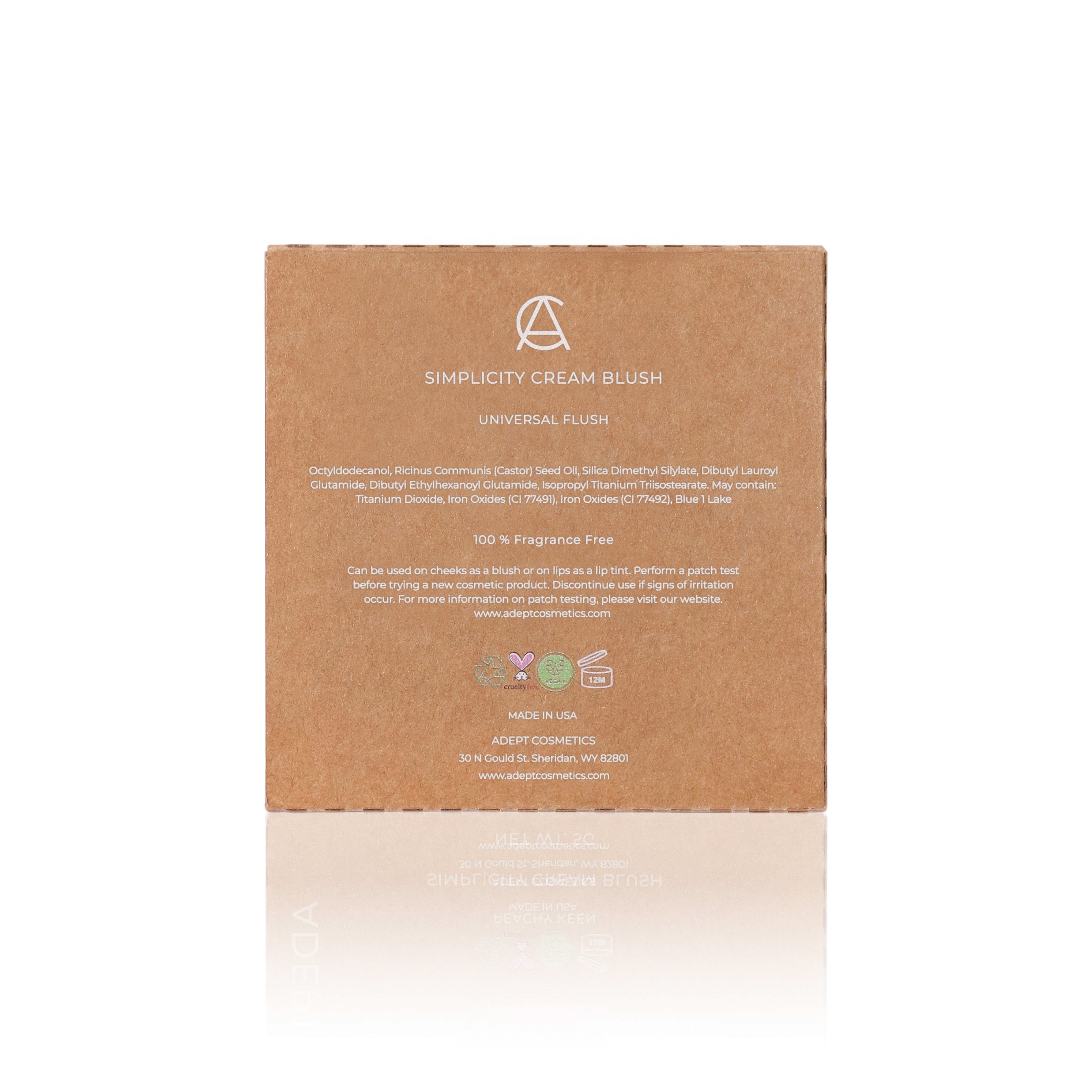 Universal Flush, Simplicity Cream Blush