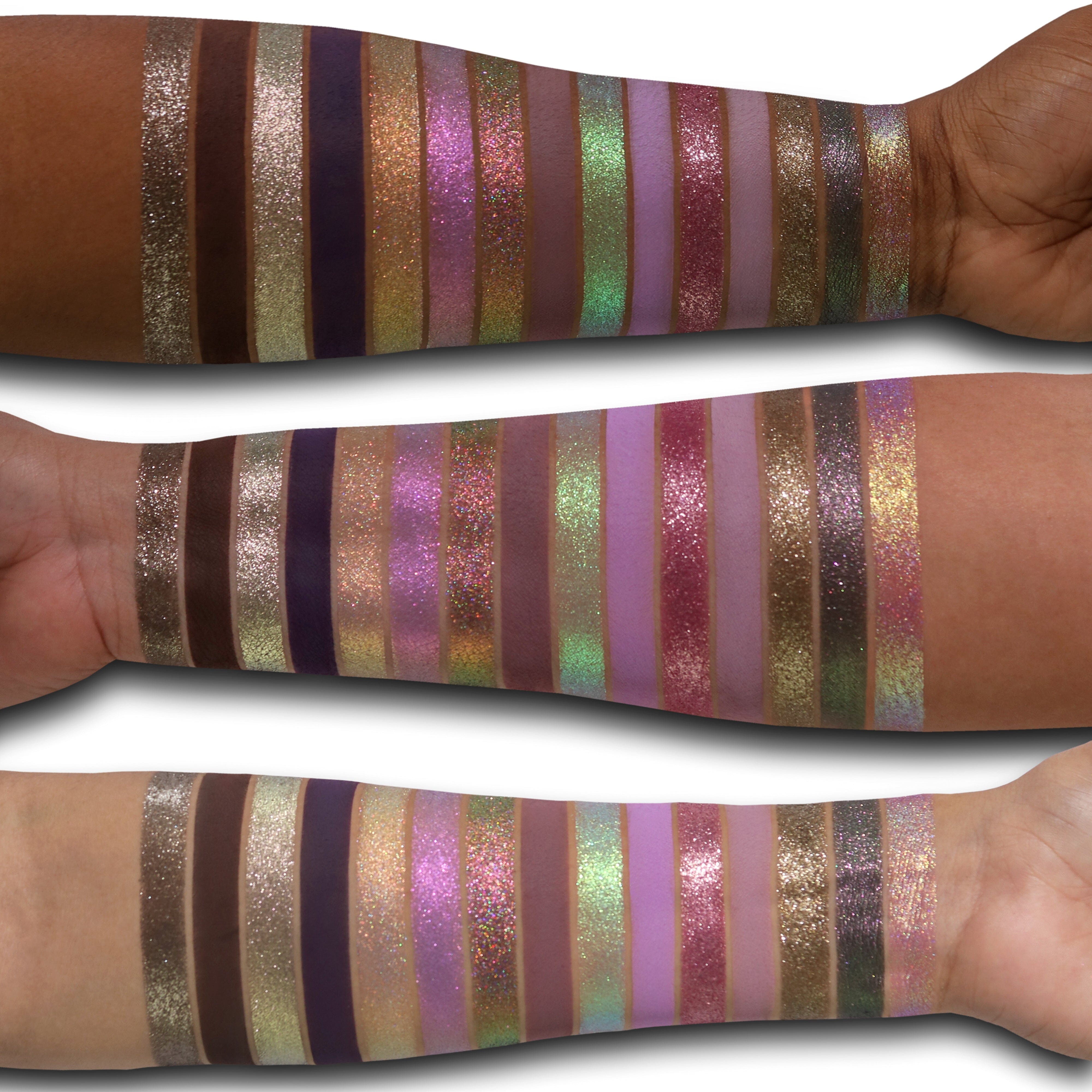 Adept Cosmetics Minka Palette Arm Swatches