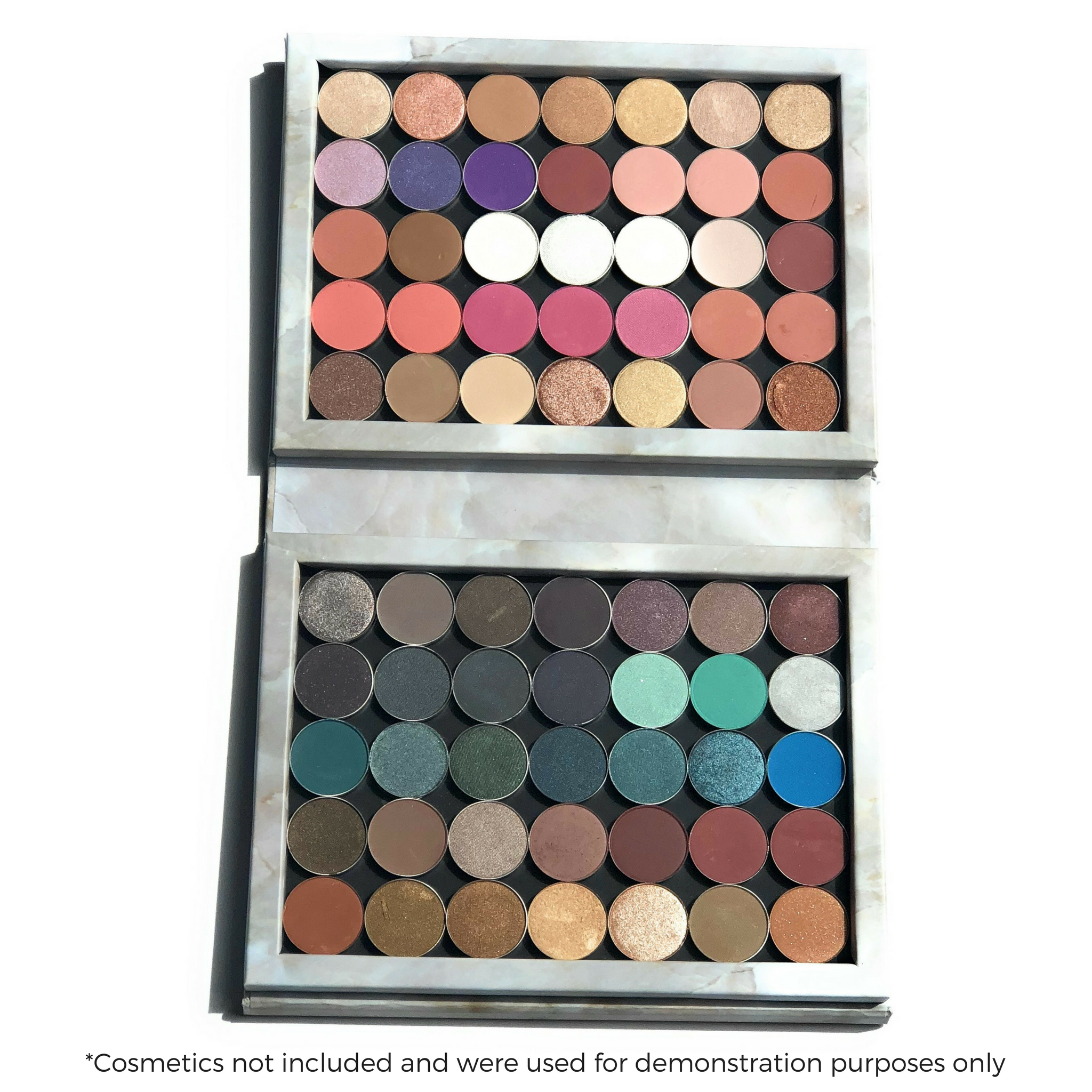 70 pan marble palette, full. Cosmetics not included